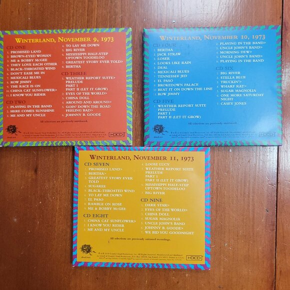 Grateful Dead Winterland 1973: The Complete Recordings [Box] 9 disc - Picture 4 of 6